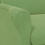 vidaXL Fauteuil Vert Clair Vert clair Tissu  Bois