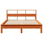vidaXL Cadre de lit sans matelas cire marron 160x200cm bois pin massif