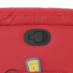 vidaXL Fauteuil de massage inclinable rouge similicuir