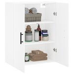 vidaXL Armoire murale blanc 69 5x34x90 cm