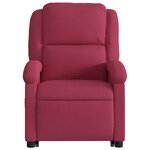 vidaXL Fauteuil inclinable électrique rouge bordeaux velours