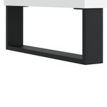vidaXL Table basse Blanc 90x50x36 5 cm Bois d'ingénierie