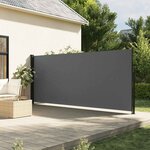 vidaXL Auvent latéral rétractable anthracite 160x600 cm