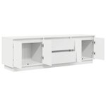 vidaXL Meuble TV avec lumières LED blanc 160 5x41x50 cm