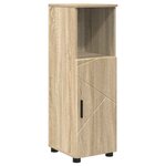 vidaXL Ensemble de mobilier de salle de bain 4 Pièces Chêne sonoma