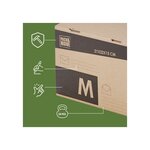 Pack and Move - Lot 24 cartons pour expédition - Taille M - 21 x 32 x 15 cm - Carton renforcé - 20 KG max