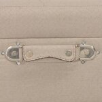vidaXL Tabourets de rangement lot de 3 Beige Tissu