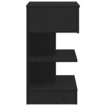 vidaXL Cabinet de chevet Chêne noir 40 x 35 x 65 cm Bois d'ingénierie