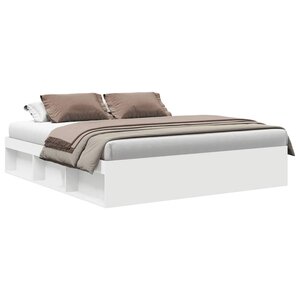 vidaXL Cadre de lit sans matelas blanc 200x200 cm