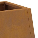 brasero vidaXL 50x35x100 cm en acier weathering