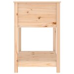 vidaXL Jardinière avec étagère 82 5x54x81 cm Bois massif de pin