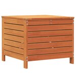 vidaXL Repose-pied jardin cire marron 62x63 5x53 5 cm bois pin massif