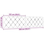 vidaXL Coussin de tête de lit marron foncé 200 cm tissu