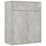 vidaXL Buffet Gris béton 60x30x75 cm Bois d'ingénierie