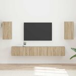vidaXL Ensemble meuble TV 5 Pièces Chêne Sonoma Bois d'ingénierie