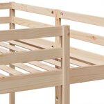 vidaXL Lit superposé triple 140x200/70x140 cm bois de pin massif