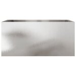 vidaXL Jardinière argenté 62x30x29 cm acier inoxydable