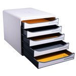 Module De Classement Big Box Plus 5 Tiroirs Office - Gris Lumière - Exacompta