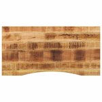 vidaXL Dessus de bureau avec courbe 110x60x2 5 cm manguier massif brut