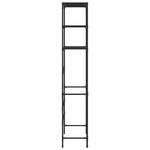 vidaXL Support de rangement de toilette à 3 niveaux Noir 53x28x169 cm