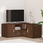 vidaXL Armoire d'angle chêne marron 160x40x45 cm bois d'ingénierie