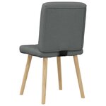 vidaXL Chaises à manger lot de 6 gris foncé tissu