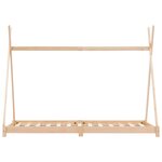 vidaXL Cadre de lit d'enfant Bois de pin massif 70x140 cm