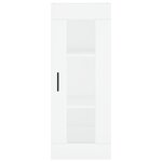 vidaXL Buffet haut Blanc 34 5x34x180 cm Bois d'ingénierie