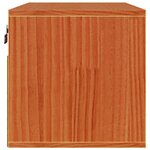 vidaXL Meuble mural avec étagère 2 Pièces Cire marron 60 x 30 x 30 cm