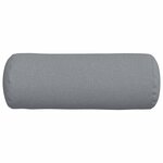 vidaXL Coussins d'accent 2 Pièces Gris clair Ø 25 x 70 cm tissu