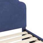 vidaXL Cadre de lit pour enfants avec tête de lit Bleu police