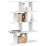 vidaXL Étagère cube murale 12 compartiments blanc bois d'ingénierie