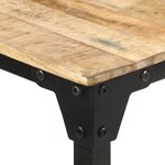 vidaXL Table de salle à manger 160x80x76 cm Bois de manguier brut