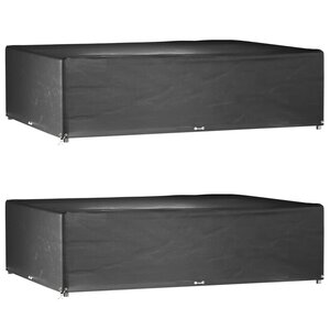 vidaXL Housses de salon de jardin 2 Pièces 16 œillets rectangulaire