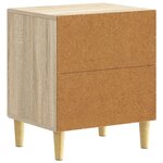 vidaXL Table de chevet Chêne Sonoma 43 x 34 5 x 50 cm