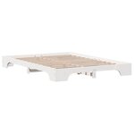 vidaXL Cadre de lit Blanc 160 x 200 cm Pin massif