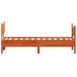 vidaXL Cadre de lit sans matelas cire marron 90x190 cm bois pin massif