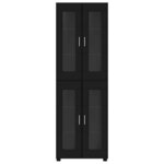 vidaXL Haut Armoire FLORIN Noir 60 x 35 x 182 cm Bois d'ingénierie