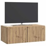 vidaXL Meuble TV mural 78 5 x 41 x 30 cm Chêne artisanal