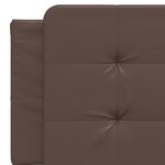 vidaXL Coussin de tête de lit marron 160 cm similicuir