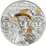 Monnaie WILD WEST Legends 3 Oz Argent 20$ Cook Islands 2024 (PRÉCOMMANDE)