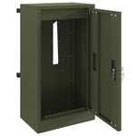 vidaXL boîte aux lettres Vert olive 30 x 23 x 55 cm Acier