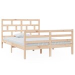 vidaXL Cadre de lit sans matelas bois massif 140x200 cm
