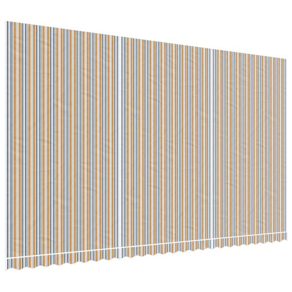 vidaXL Tissu de remplacement pour auvent rayures multicolores 6x3 5 m