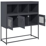 vidaXL Buffet anthracite 100 5x39x107 cm acier laminé à froid