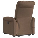 vidaXL Fauteuil de massage inclinable Marron Tissu