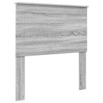vidaXL Cadre de lit Gris Sonoma 90 x 200 cm Bois de pin massif