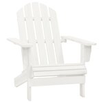 Chaise de jardin adirondack avec pouf et table sapin blanc 02_0013325