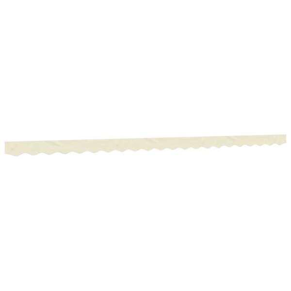 vidaXL Tissu de remplacement de cantonnière d’auvent rayure crème 5 m