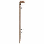 vidaXL Porte-manteau mural avec étagère Bois ancien 84 x 10 x 80 cm
